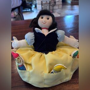 Snow White & 7 Dwarfs & Witch Tell A Story Topsy Turvy Doll by Almas Designs